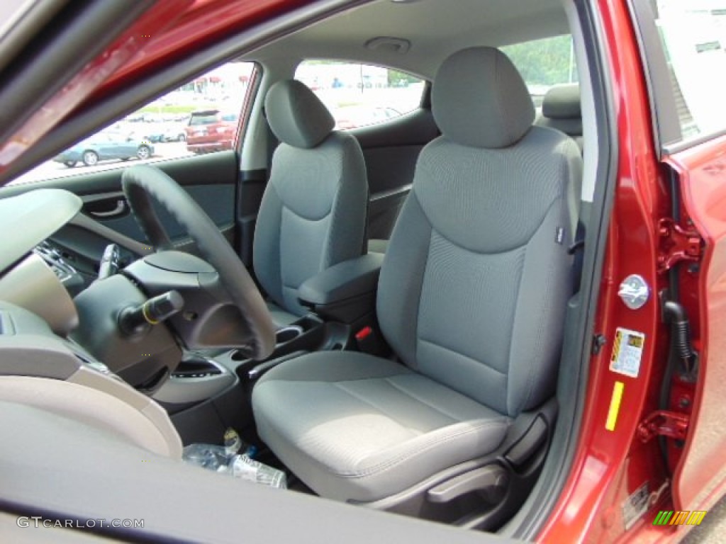 2014 Elantra SE Sedan - Red / Gray photo #9