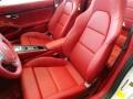 Carrera Red Natural Leather Front Seat Photo for 2014 Porsche 911 #94277633