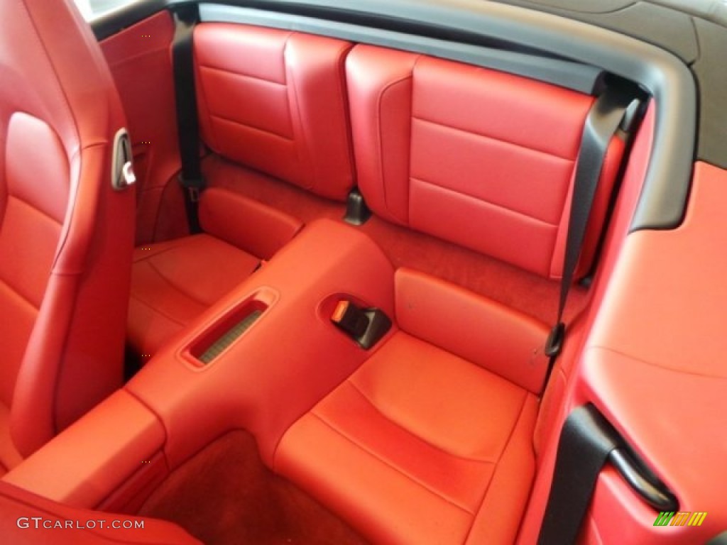 Carrera Red Natural Leather Interior 2014 Porsche 911 Turbo S Cabriolet Photo #94277792