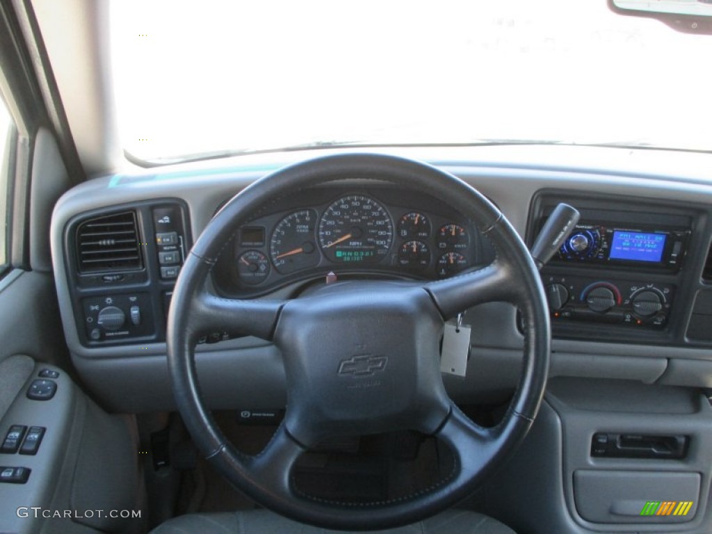 2002 Silverado 2500 LT Extended Cab 4x4 - Medium Charcoal Gray Metallic / Medium Gray photo #19