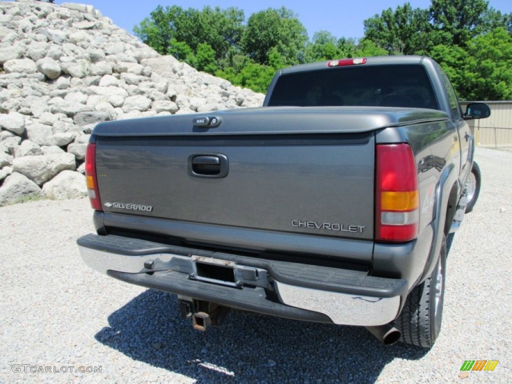 2002 Silverado 2500 LT Extended Cab 4x4 - Medium Charcoal Gray Metallic / Medium Gray photo #28