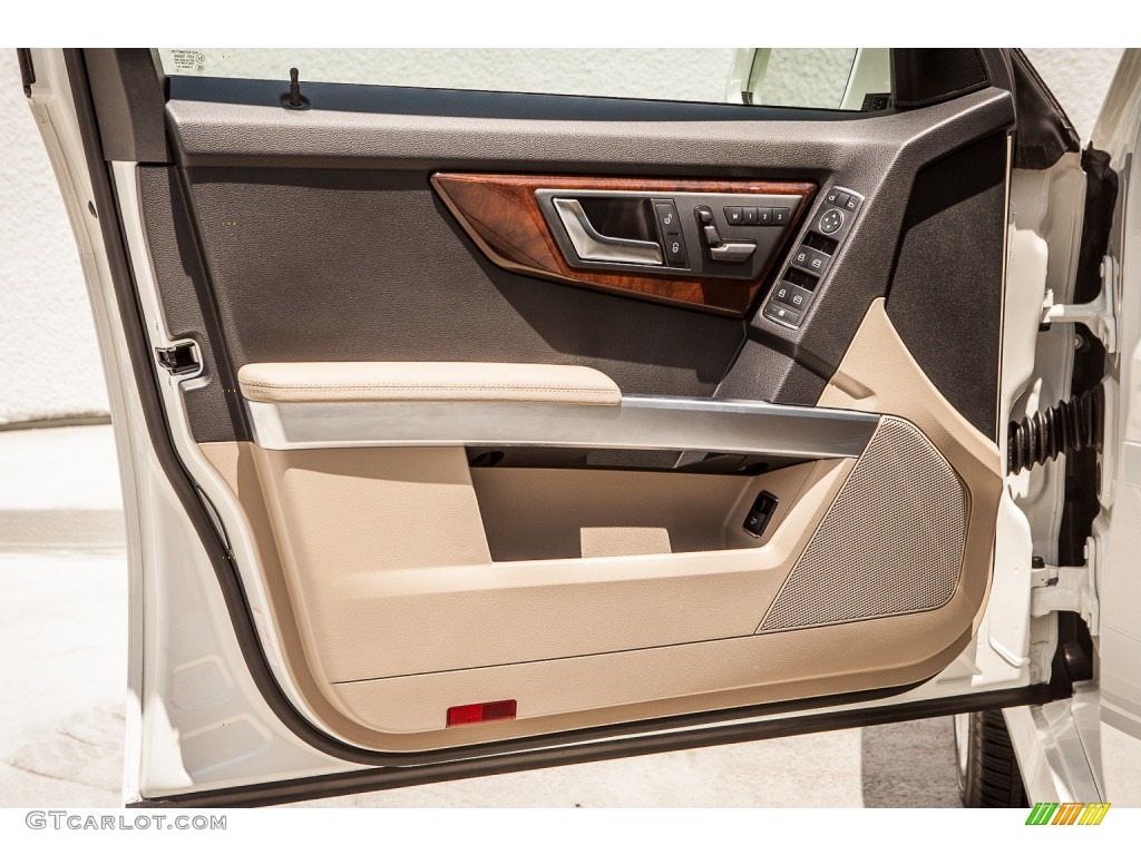 2012 Mercedes-Benz GLK 350 Almond/Black Door Panel Photo #94278146
