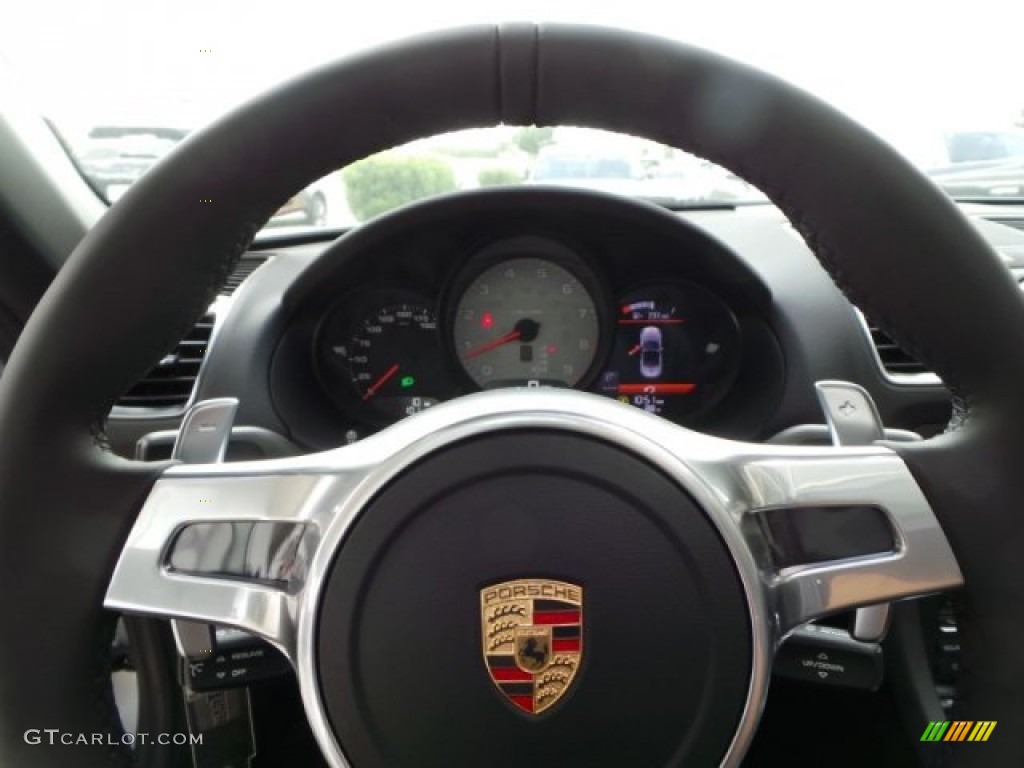 2014 Porsche Boxster S Black Steering Wheel Photo #94278164