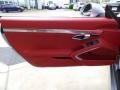 Carrera Red Natural Leather 2014 Porsche Boxster S Door Panel