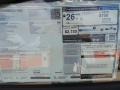 2014 Porsche Boxster Standard Boxster Model Window Sticker