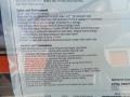 2014 Porsche Boxster Standard Boxster Model Window Sticker