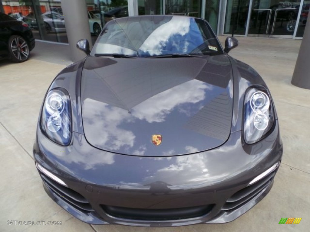 Agate Grey Metallic 2014 Porsche Boxster Standard Boxster Model Exterior Photo #94279452