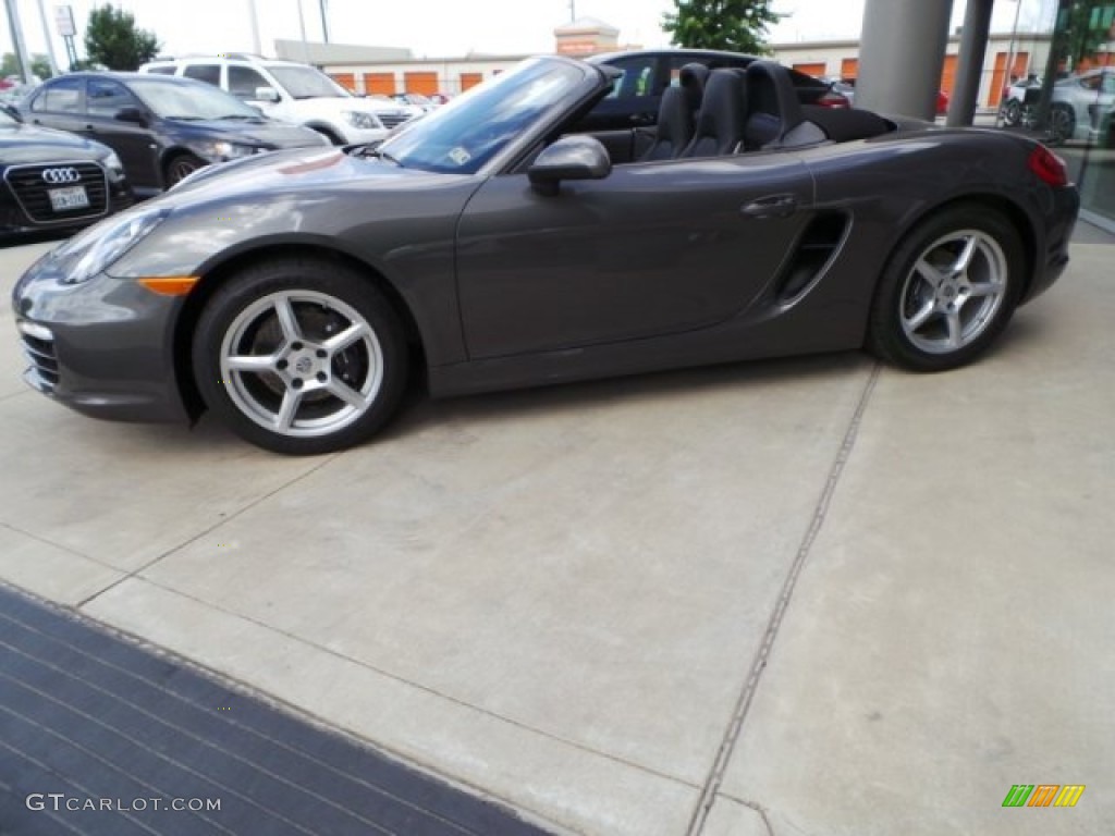 Agate Grey Metallic 2014 Porsche Boxster Standard Boxster Model Exterior Photo #94279481