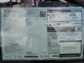 2014 Porsche Boxster Standard Boxster Model Window Sticker