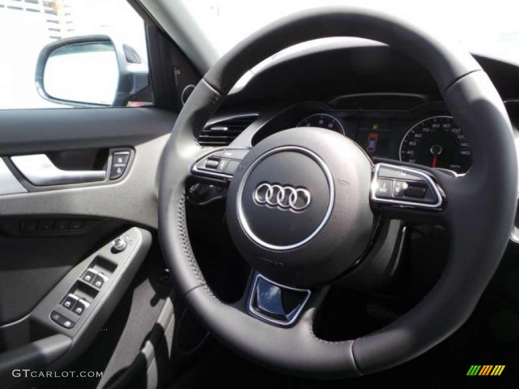 2014 A4 2.0T quattro Sedan - Monsoon Grey Metallic / Black photo #27