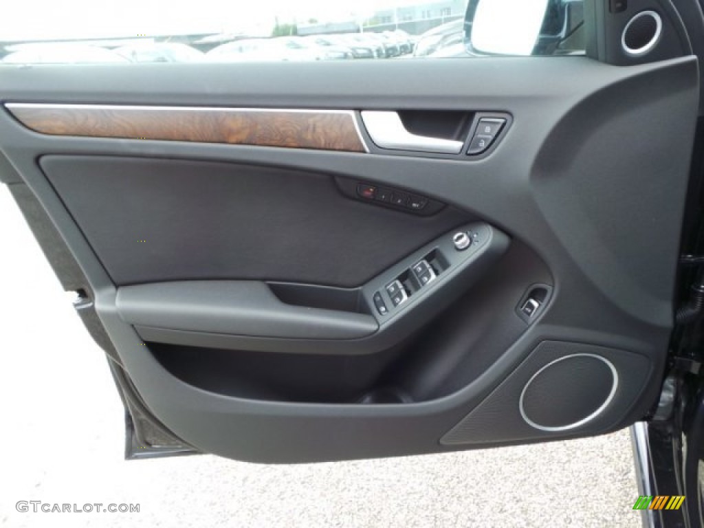 2014 Audi A4 2.0T quattro Sedan Black Door Panel Photo #94280411
