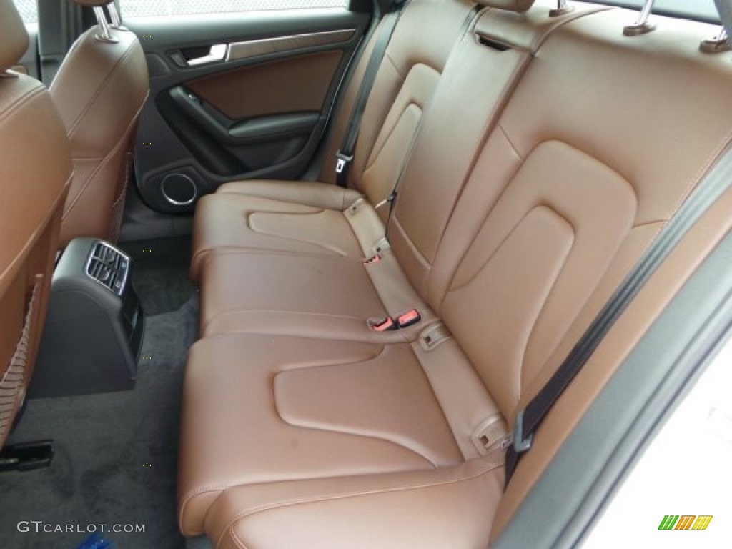 2014 A4 2.0T quattro Sedan - Ibis White / Chestnut Brown/Black photo #27