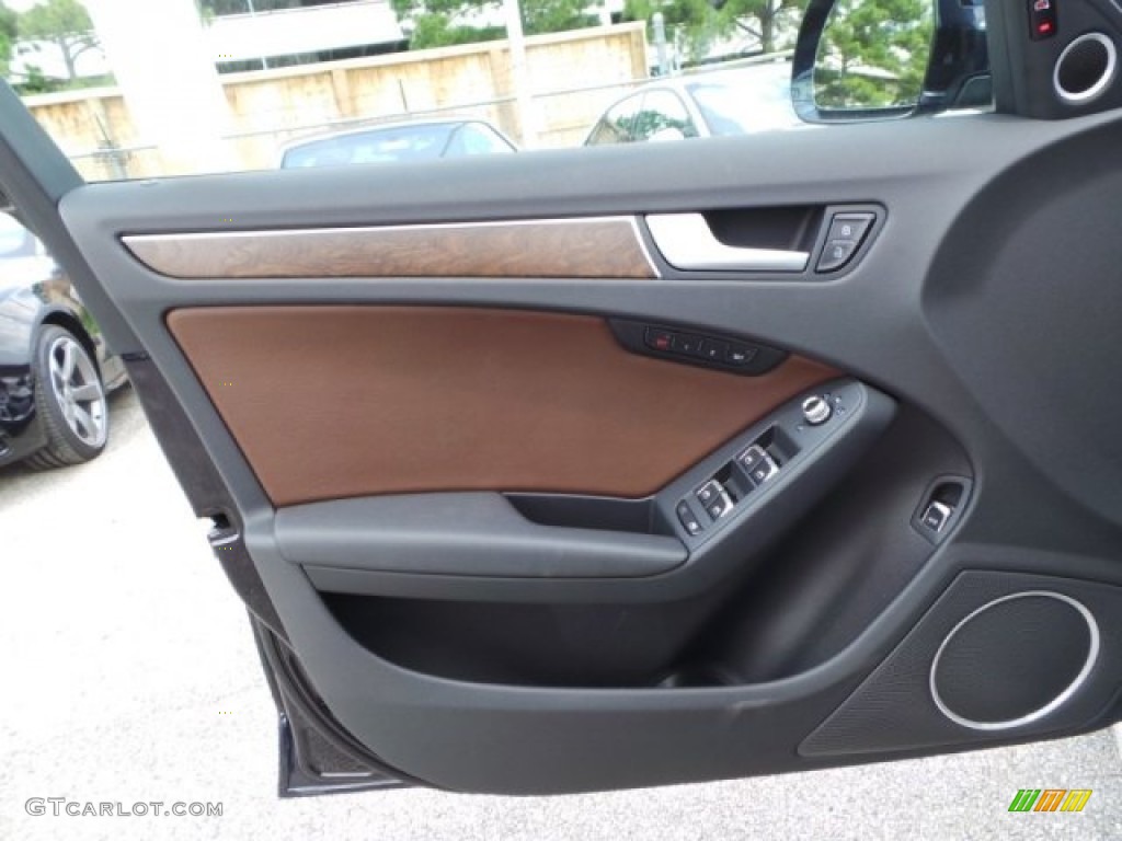 2014 Audi allroad Premium plus quattro Chestnut Brown Door Panel Photo #94281845