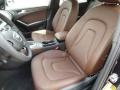 2014 Audi allroad Chestnut Brown Interior Front Seat Photo