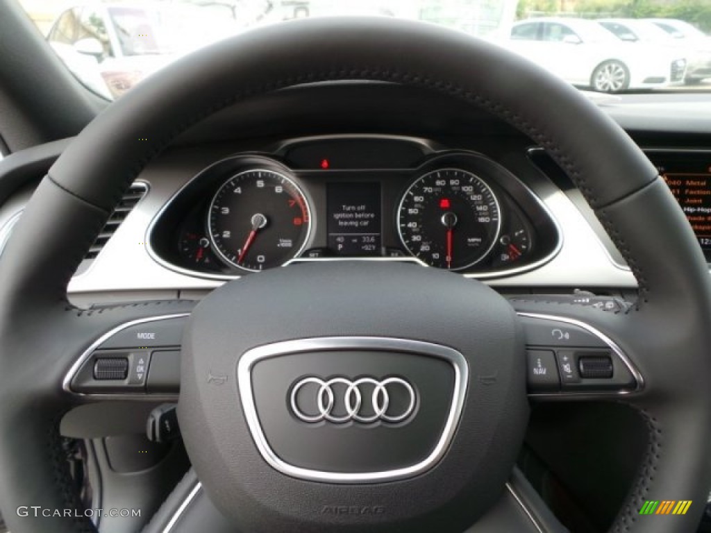 2014 Audi allroad Premium plus quattro Chestnut Brown Steering Wheel Photo #94281977