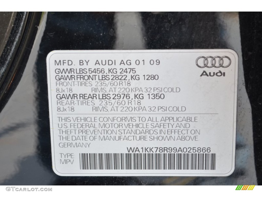 2009 Q5 3.2 Premium quattro - Brilliant Black / Cardamom Beige photo #32