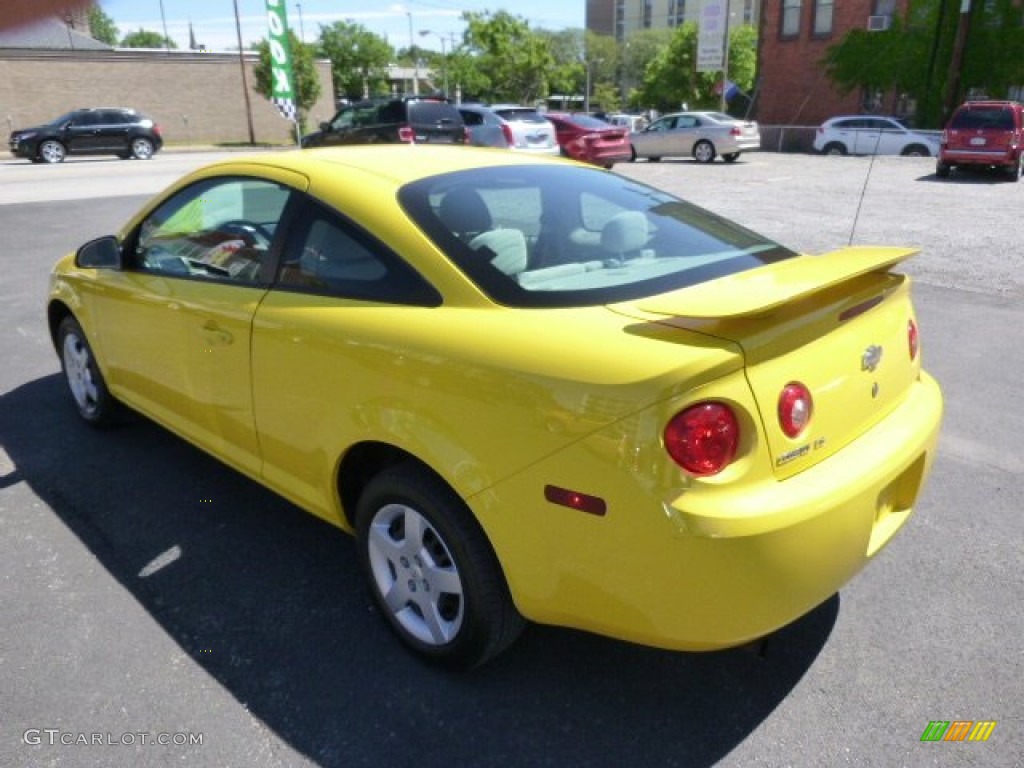 2007 Cobalt LS Coupe - Rally Yellow / Gray photo #8