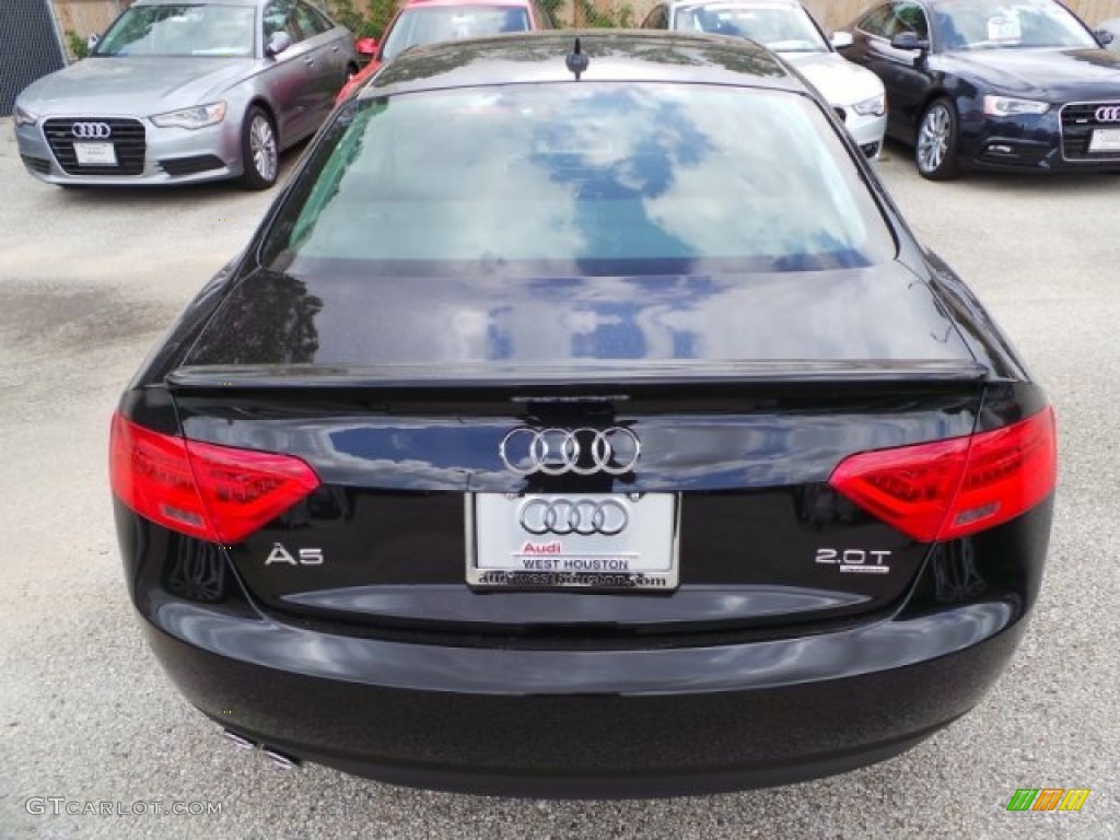 2014 A5 2.0T quattro Coupe - Phantom Black Pearl / Black photo #6