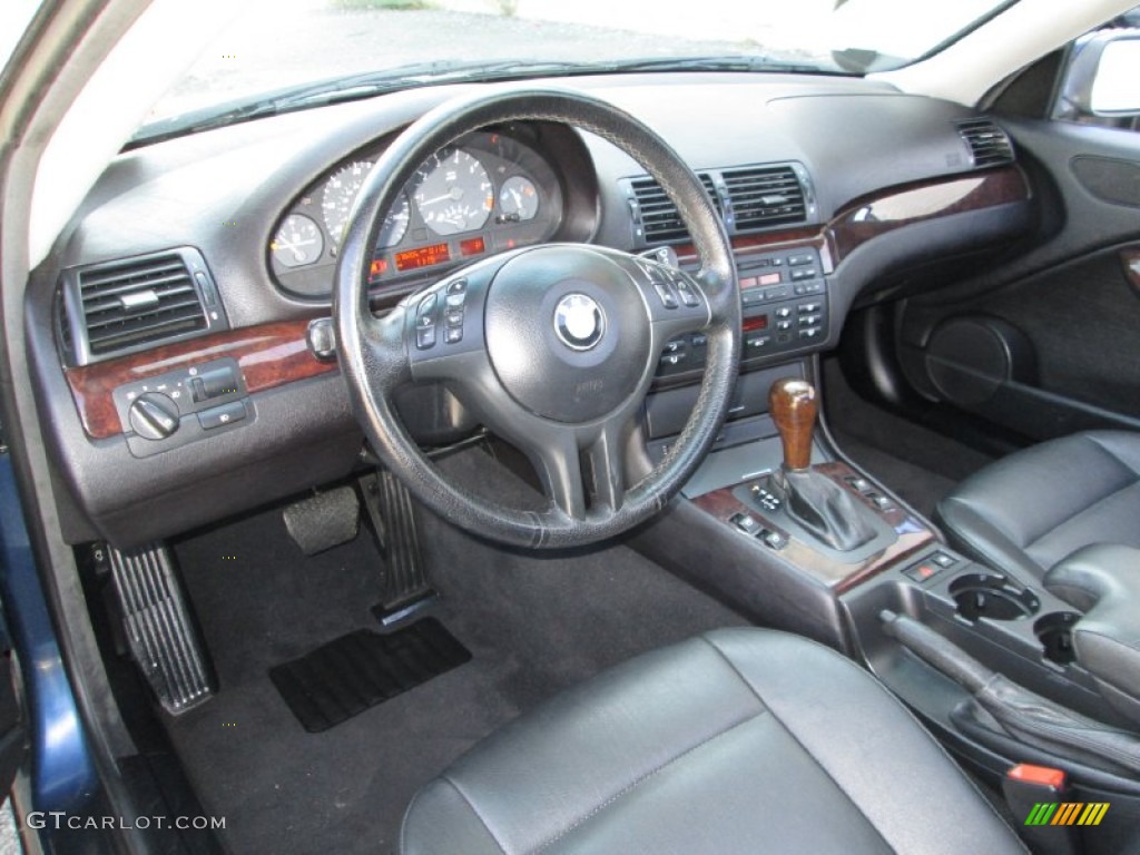 Black Interior 2006 BMW 3 Series 325i Coupe Photo #94285898