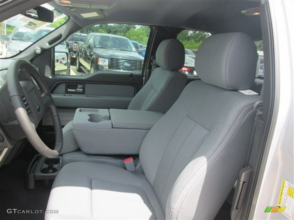 2014 F150 XLT SuperCab - Ingot Silver / Steel Grey photo #13