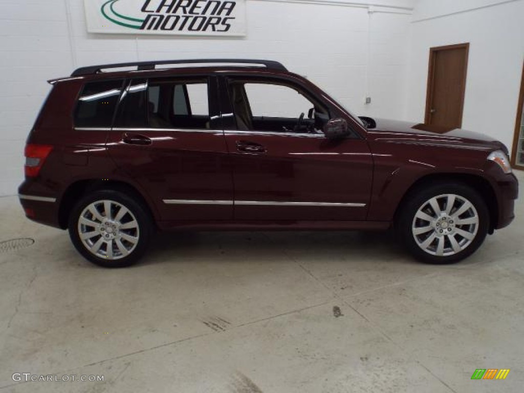 2011 GLK 350 4Matic - Barolo Red Metallic / Almond/Black photo #10