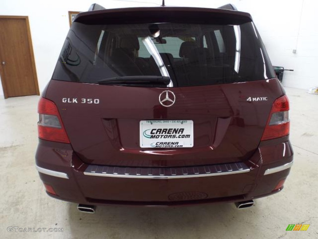 2011 GLK 350 4Matic - Barolo Red Metallic / Almond/Black photo #12