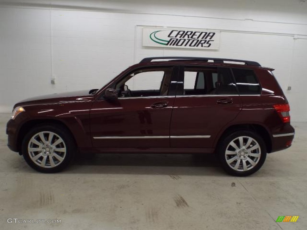 2011 GLK 350 4Matic - Barolo Red Metallic / Almond/Black photo #19