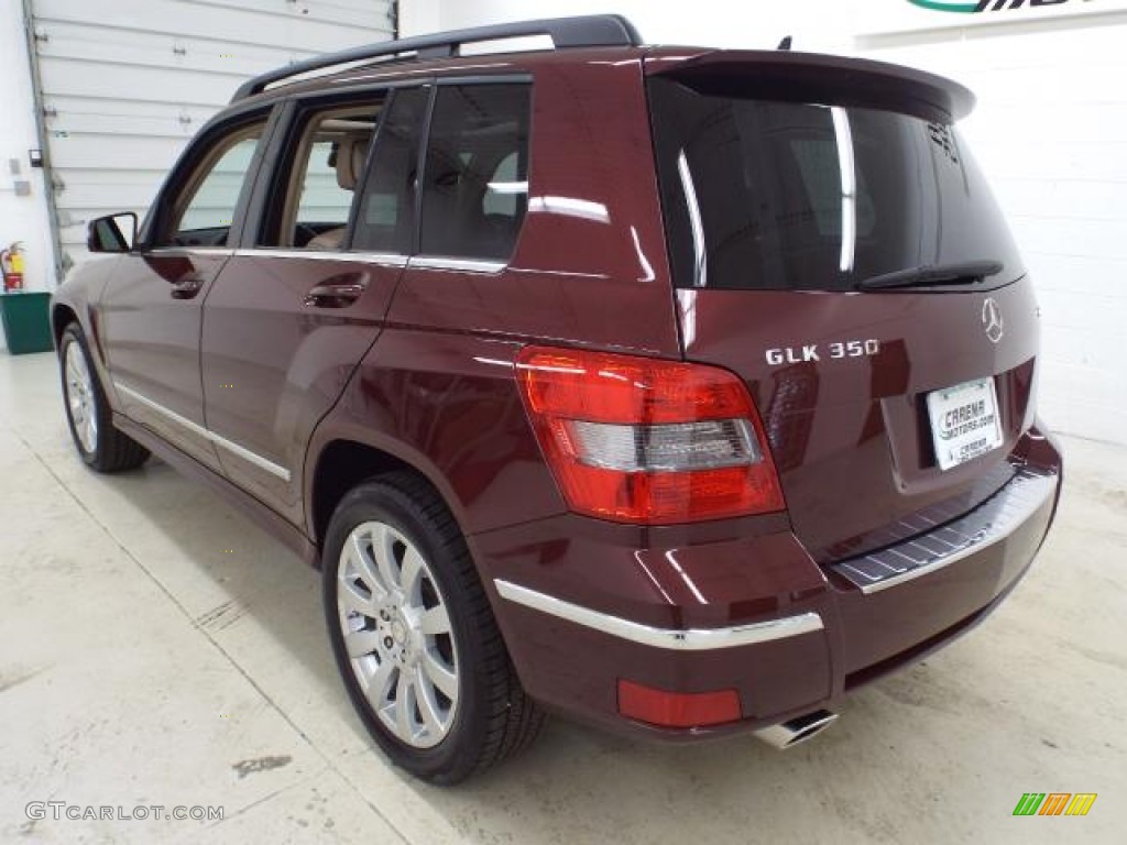 2011 GLK 350 4Matic - Barolo Red Metallic / Almond/Black photo #34