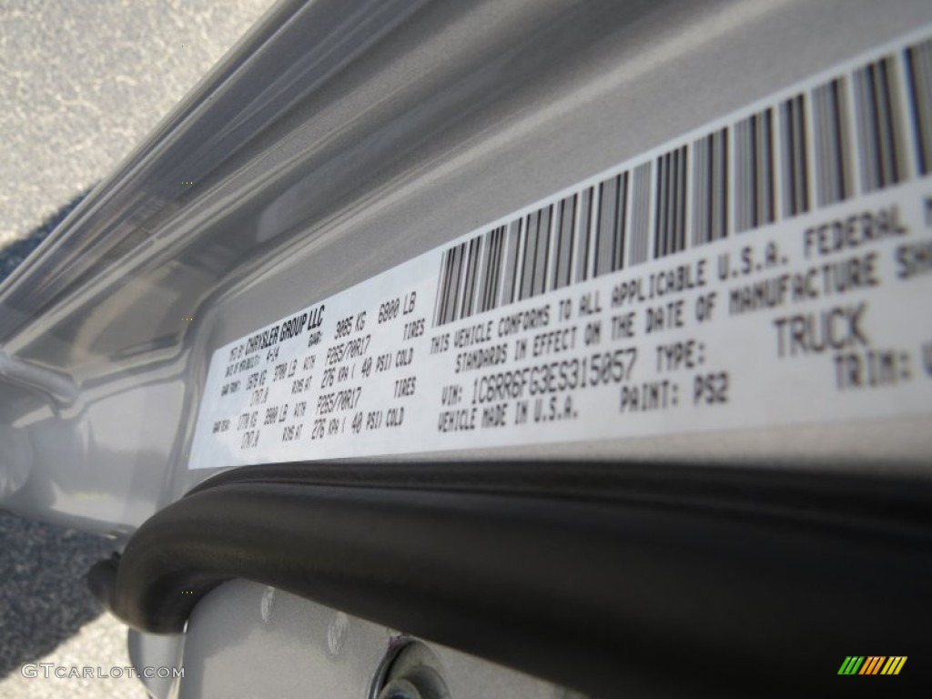 2014 1500 Tradesman Quad Cab - Bright Silver Metallic / Black/Diesel Gray photo #9