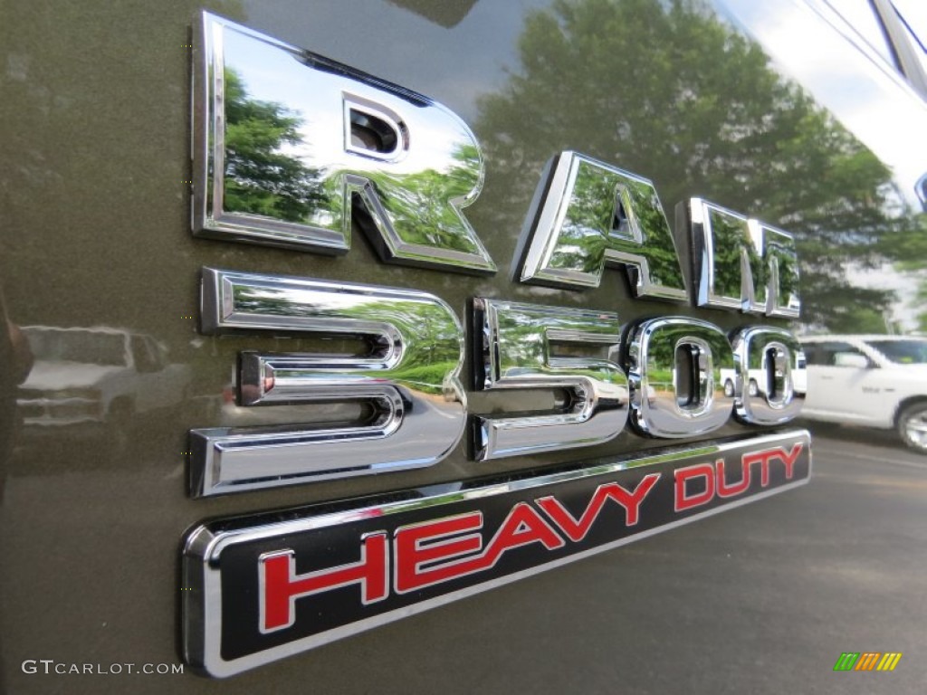 2014 3500 Big Horn Crew Cab 4x4 Dually - Prairie Pearl / Black/Diesel Gray photo #6