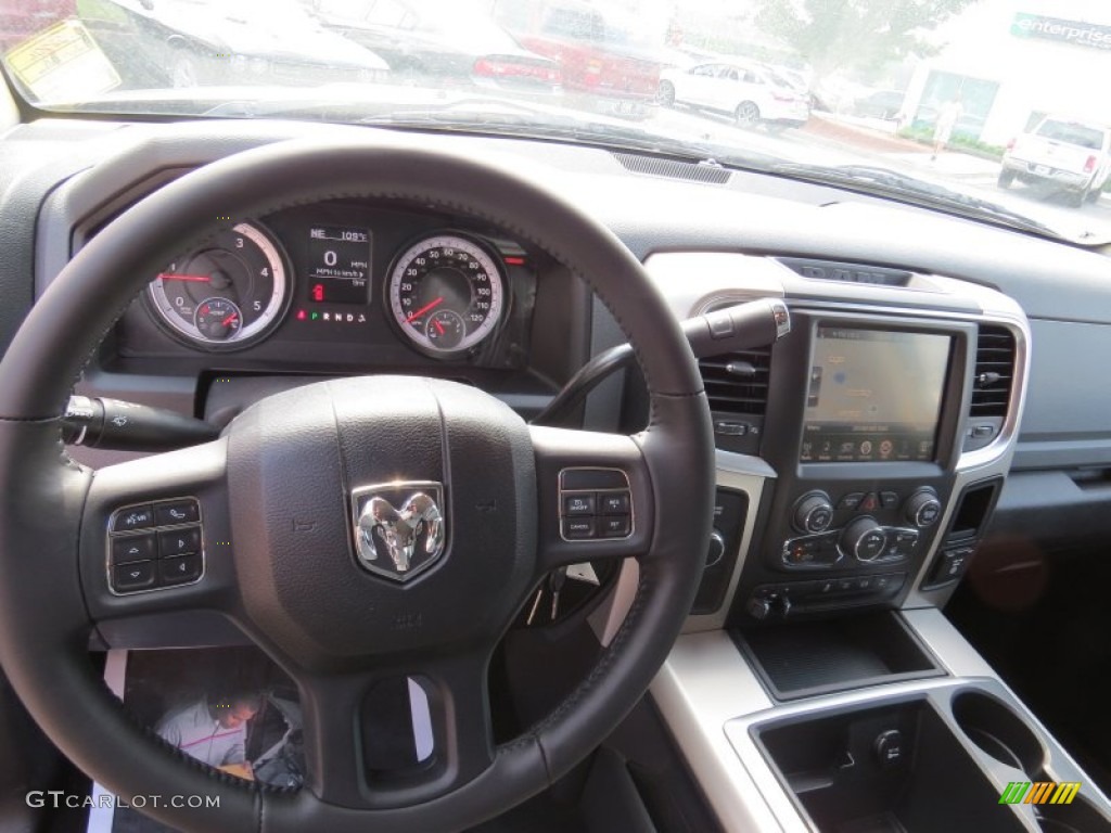 2014 3500 Big Horn Crew Cab 4x4 Dually - Prairie Pearl / Black/Diesel Gray photo #8
