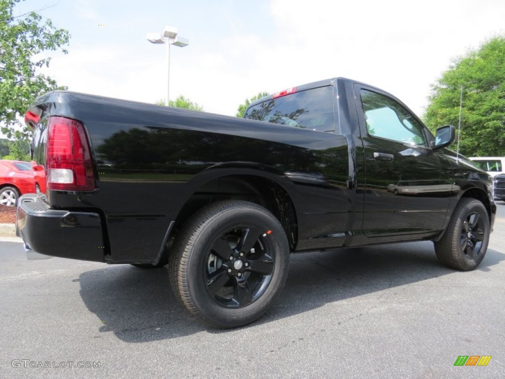 2014 1500 Express Regular Cab - Black / Black/Diesel Gray photo #3