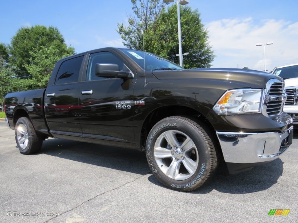 2014 1500 SLT Crew Cab 4x4 - Black Gold Pearl Coat / Black/Diesel Gray photo #4