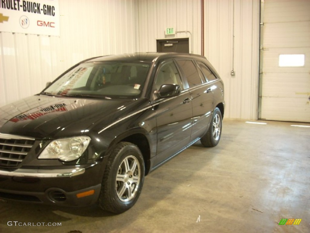 2007 Pacifica Touring - Brilliant Black / Dark Khaki/Light Graystone photo #2