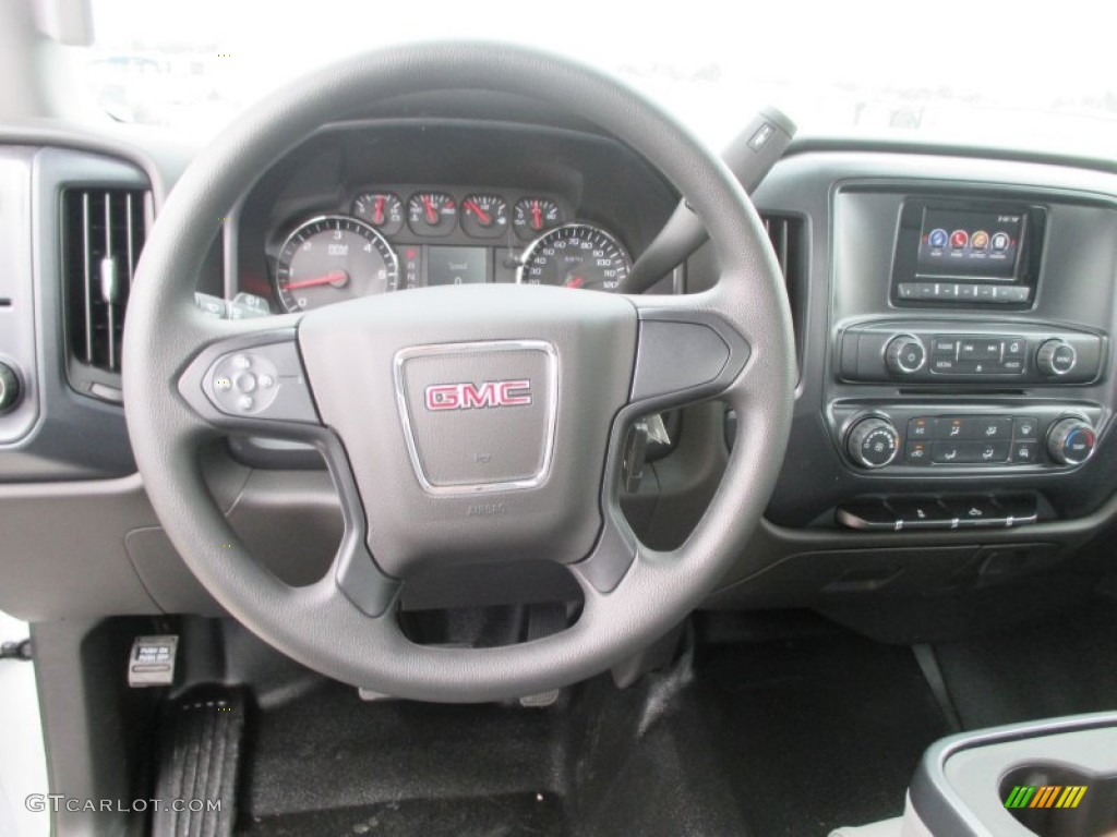 2015 GMC Sierra 2500HD Regular Cab Jet Black/Dark Ash Dashboard Photo #94295228