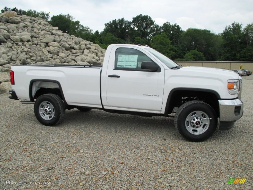 Summit White 2015 GMC Sierra 2500HD Regular Cab Exterior Photo #94295462