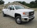 Summit White 2015 GMC Sierra 3500HD Work Truck Double Cab Dual Rear Wheel 4x4