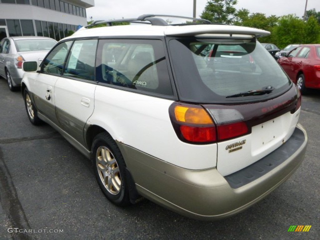 2000 Outback Limited Wagon - White Birch / Beige photo #2