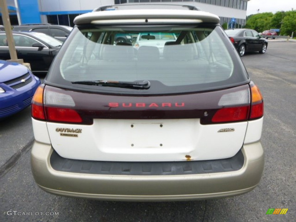 2000 Outback Limited Wagon - White Birch / Beige photo #3