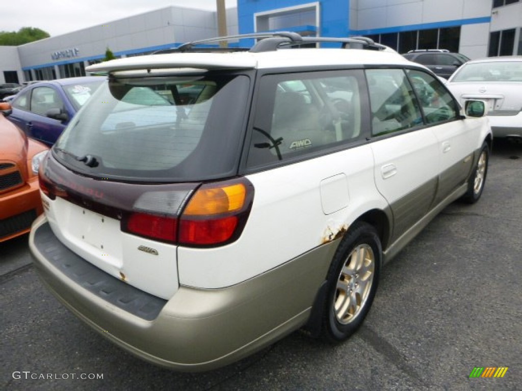 2000 Outback Limited Wagon - White Birch / Beige photo #4