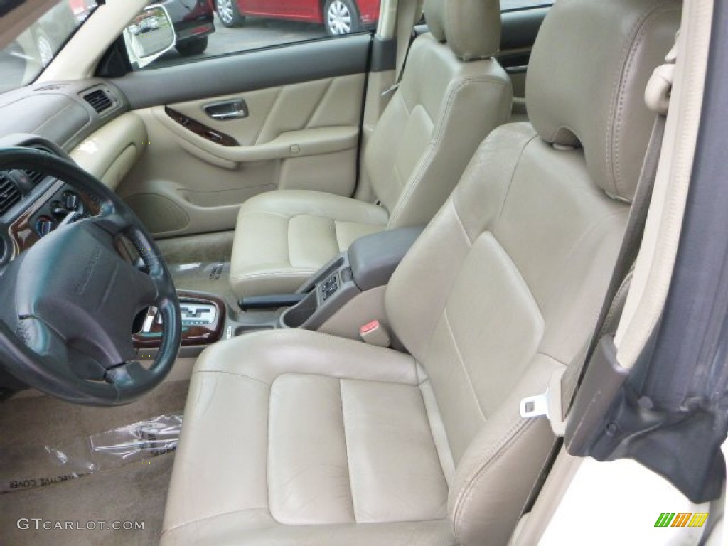 2000 Outback Limited Wagon - White Birch / Beige photo #8