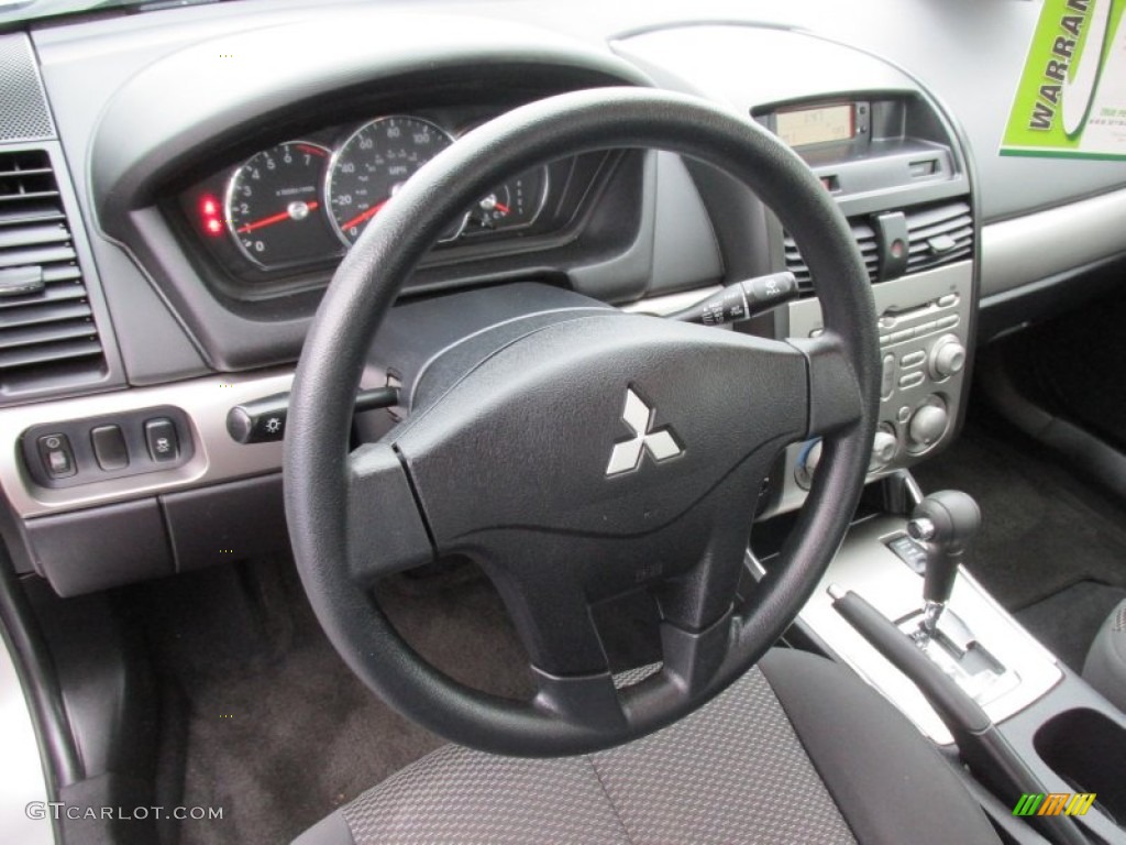 2012 Galant FE - Quick Silver / Black photo #14