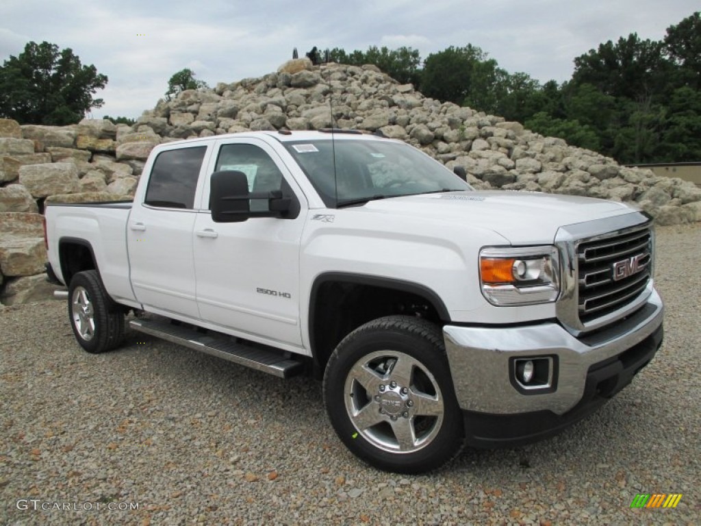 2015 Sierra 2500HD SLE Crew Cab 4x4 - Summit White / Jet Black photo #1