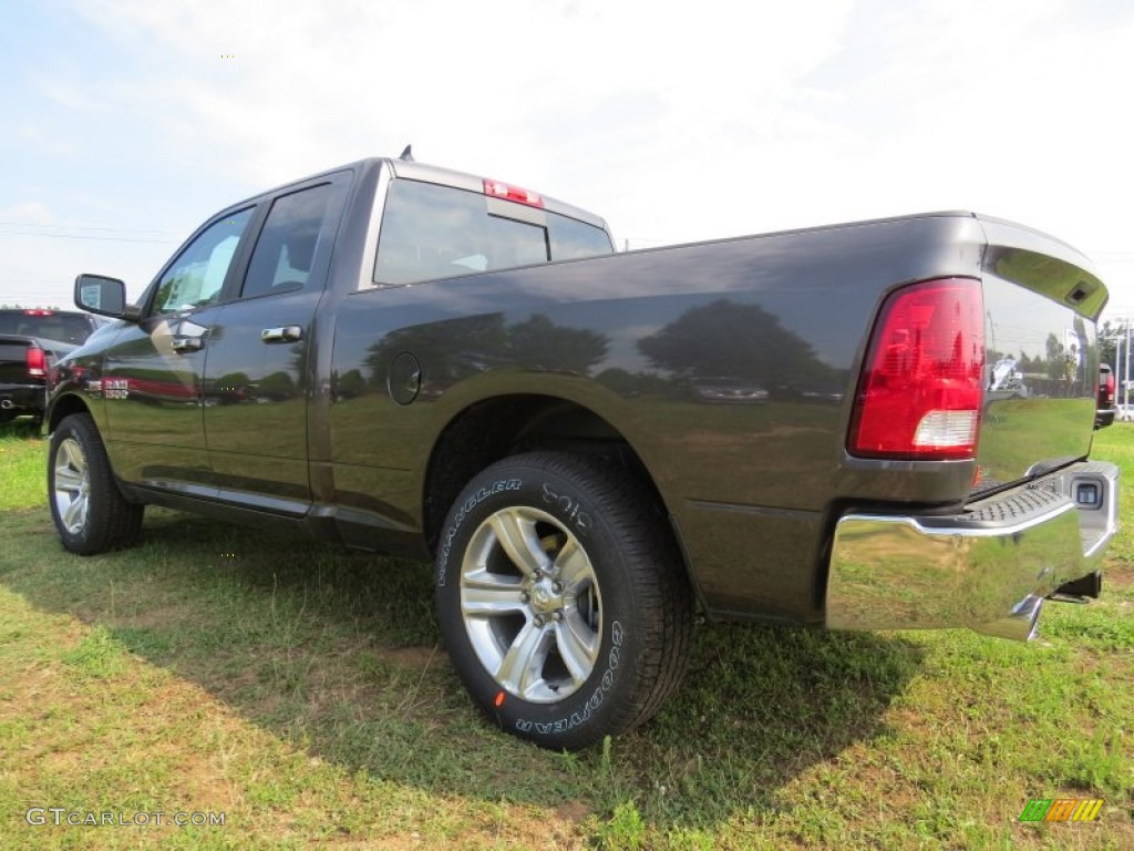 2014 1500 SLT Quad Cab - Granite Crystal Metallic / Black/Diesel Gray photo #2