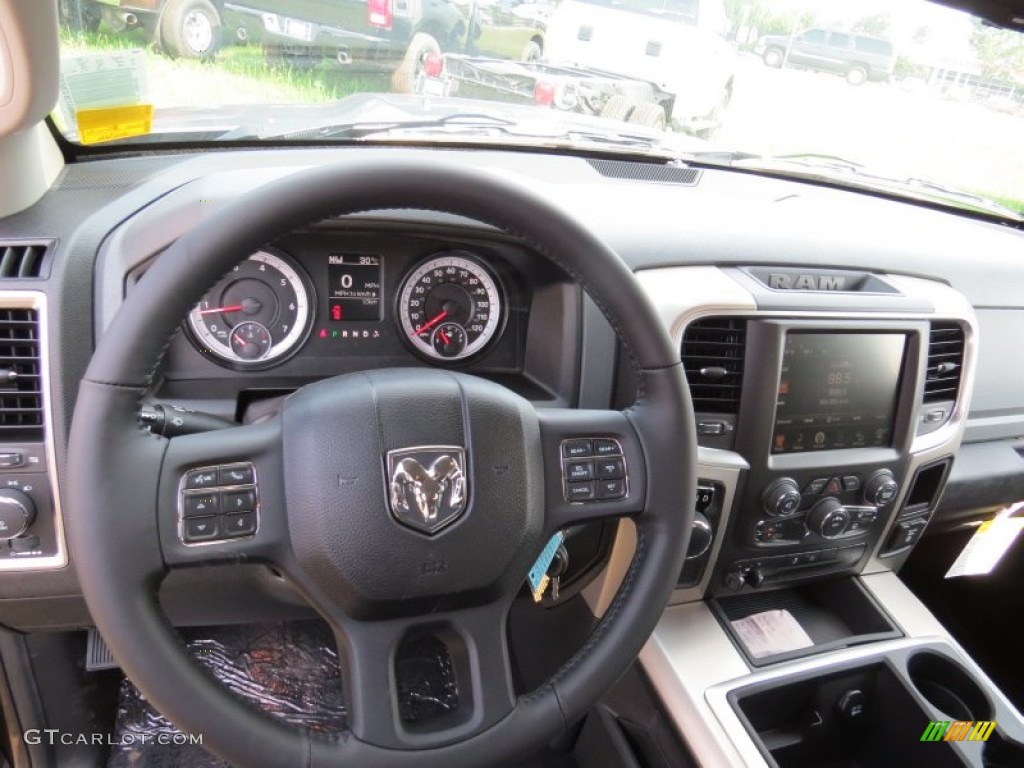 2014 1500 SLT Quad Cab - Granite Crystal Metallic / Black/Diesel Gray photo #8