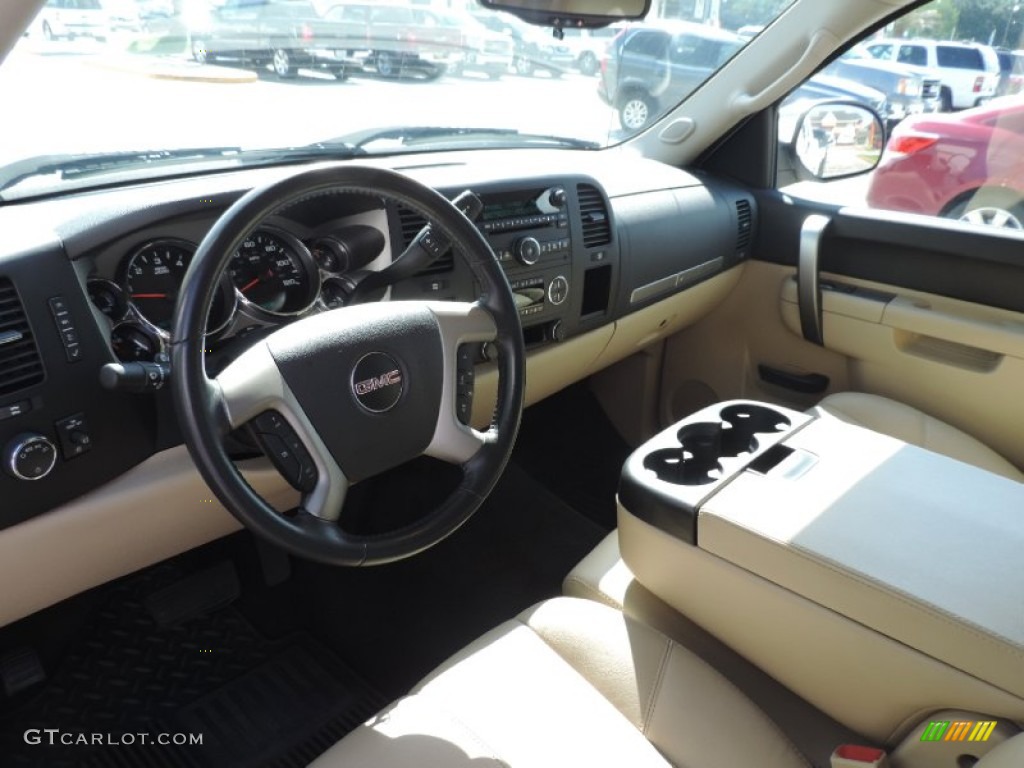 Ebony/Light Cashmere Interior 2011 GMC Sierra 1500 SLE Crew Cab Photo #94304651