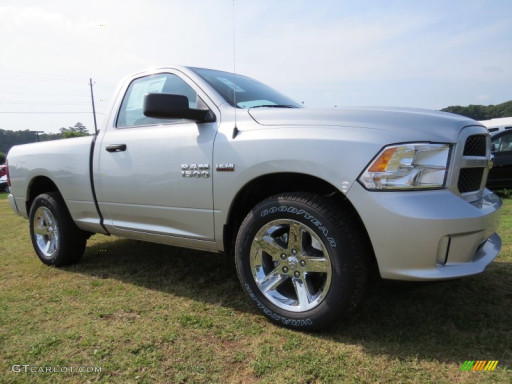 2014 1500 Express Regular Cab - Bright Silver Metallic / Black/Diesel Gray photo #4