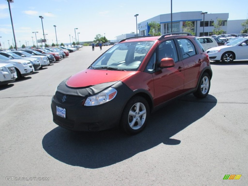 2009 SX4 Crossover AWD - Sunlight Copper Metallic / Black photo #2