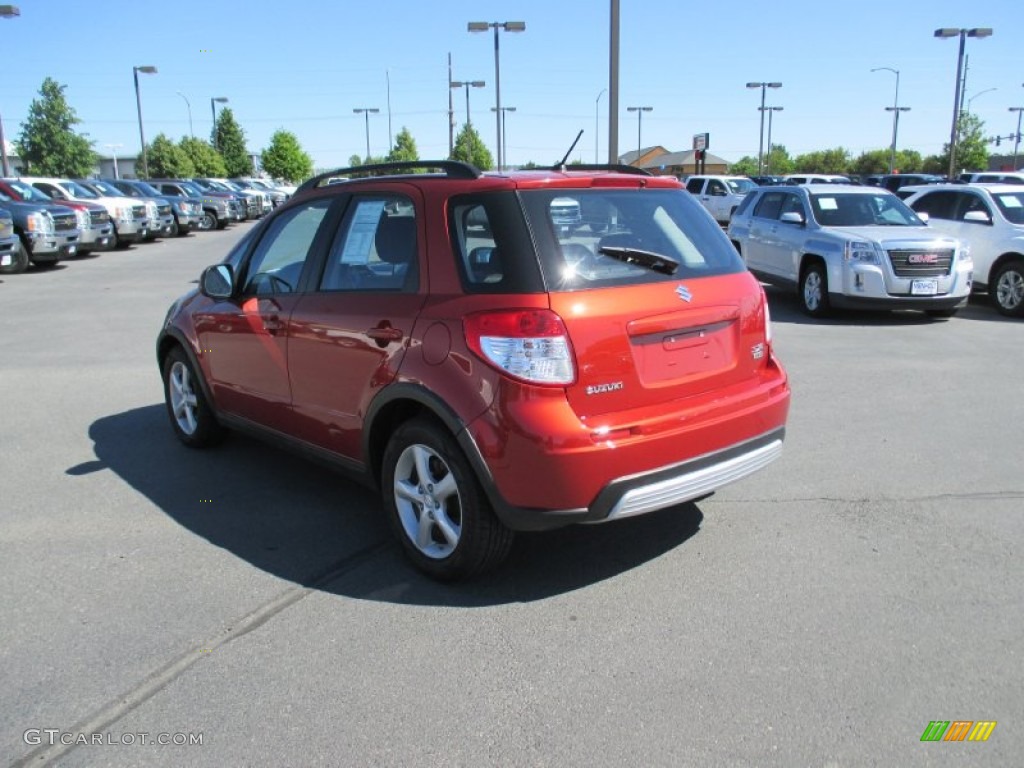 2009 SX4 Crossover AWD - Sunlight Copper Metallic / Black photo #4