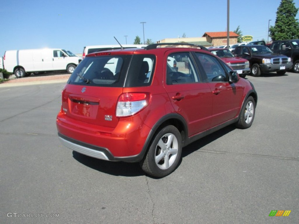 2009 SX4 Crossover AWD - Sunlight Copper Metallic / Black photo #6